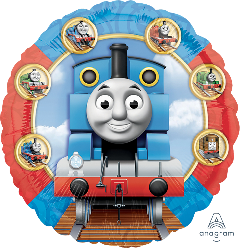 Thomas And Friends - Circle Thomas And Friends Balloons (1000x1032), Png Download