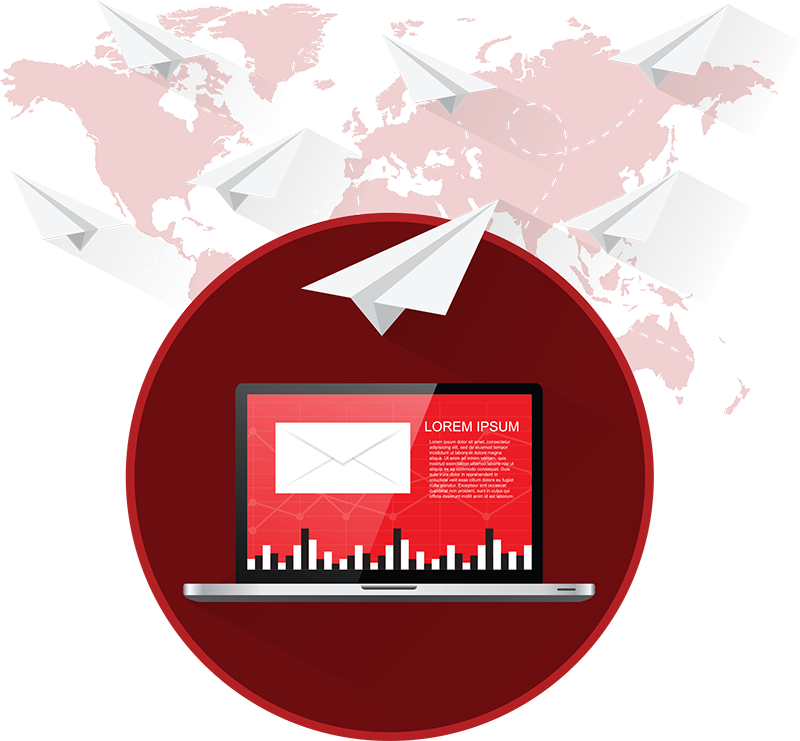 Email Infrastructure - World Map (800x741), Png Download