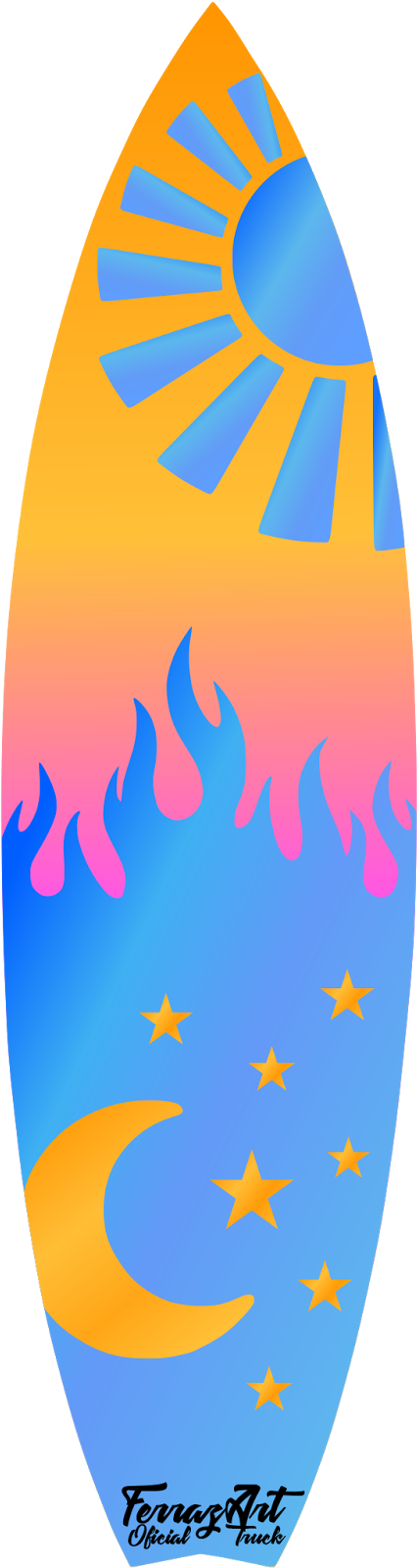 Prancha De Surf Png - Prancha De Surf Em Png (531x1600), Png Download