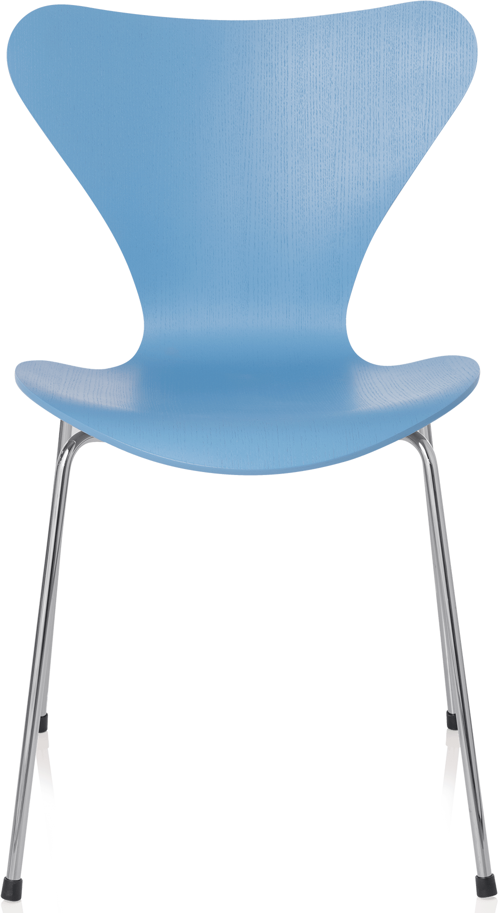 Series 7 Chair Arne Jacobsen Trieste Blue Coloured - Fritz Hansen Series 7 Blue (1600x1840), Png Download