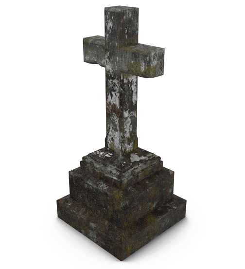 Grave Stone Cross Png (600x600), Png Download
