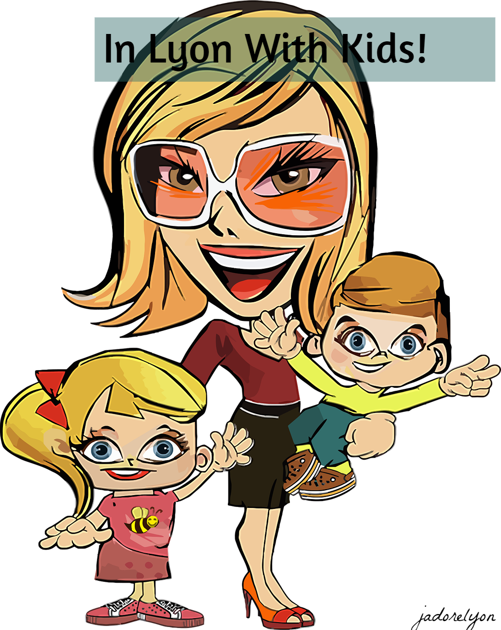 Child Friendly Lyon Working Eating And Having A Party - Never Is A Adverb Or Not (1018x1280), Png Download