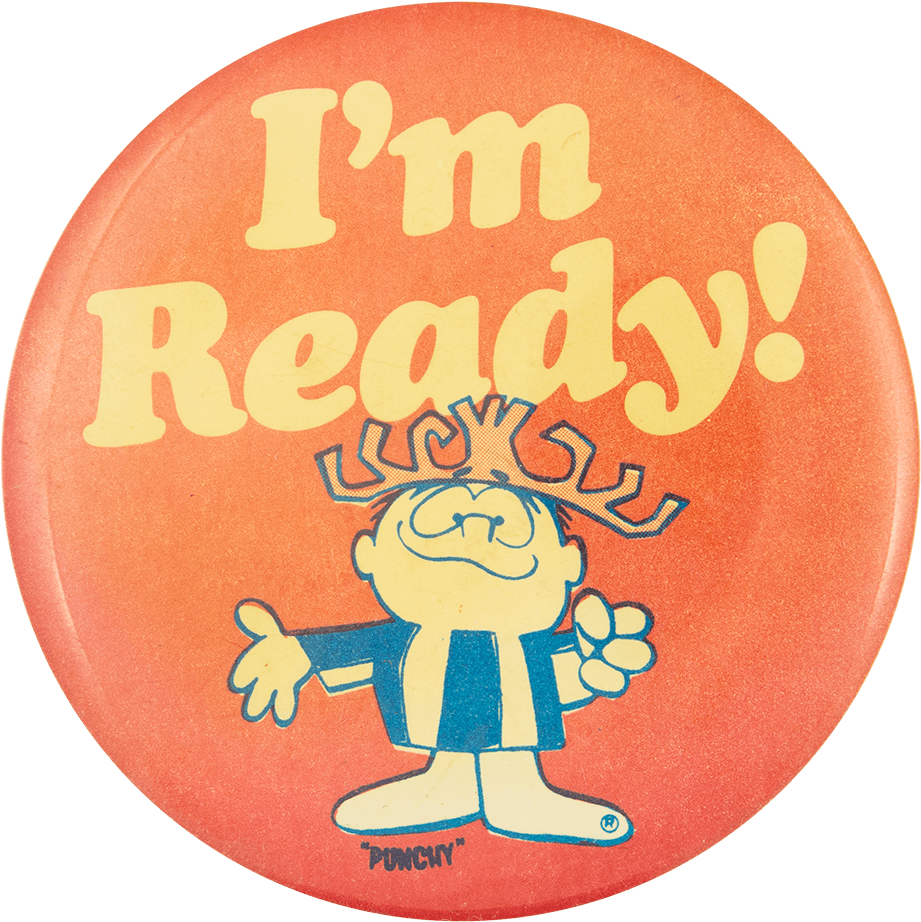 Hawaiian Punch I'm Ready Advertising Button Museum - Cartoon (1000x989), Png Download