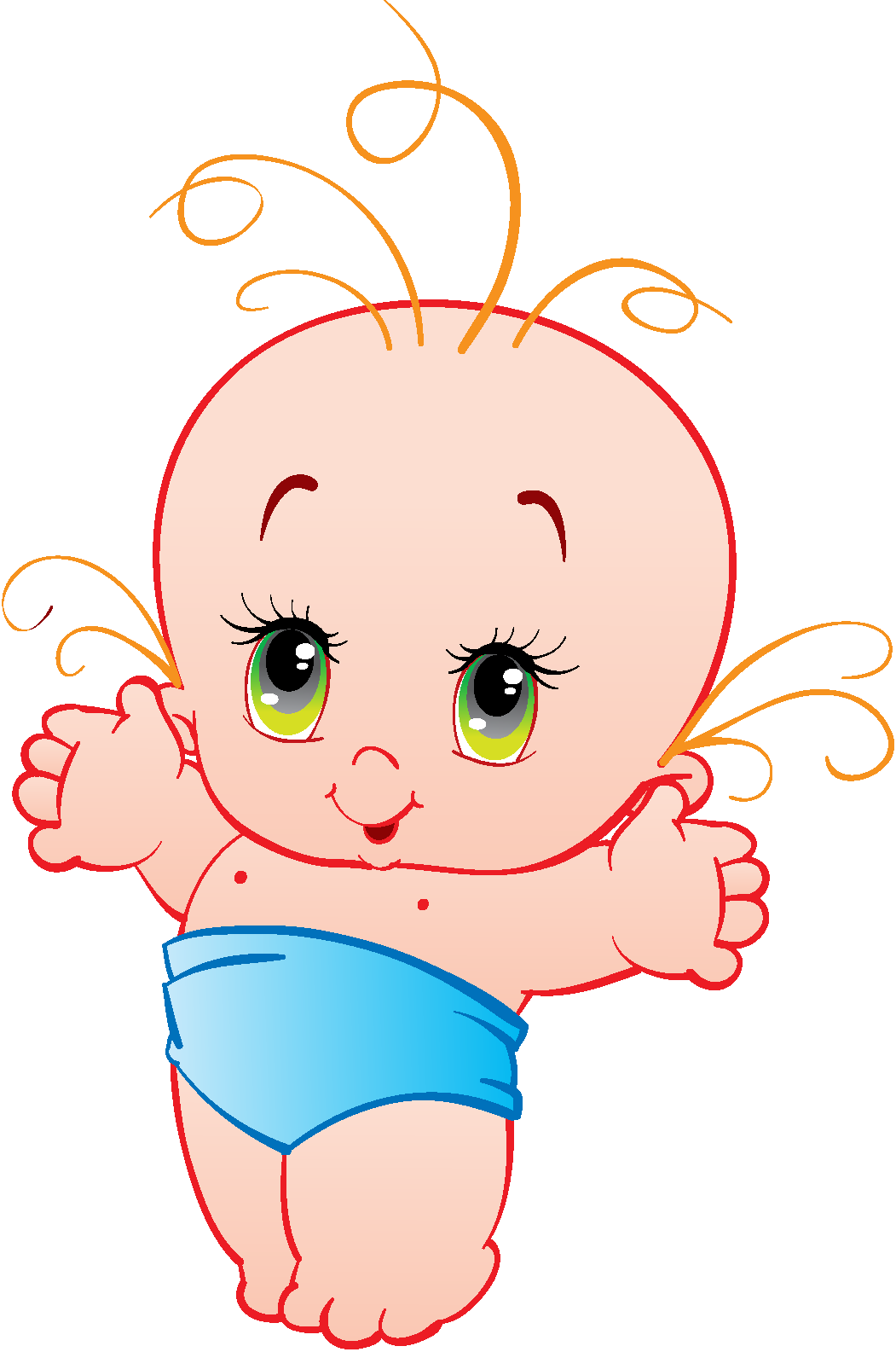 Cartoon Baby, Children, Kids 08 Png - Cute Baby Cartoon (1051x1585), Png Download