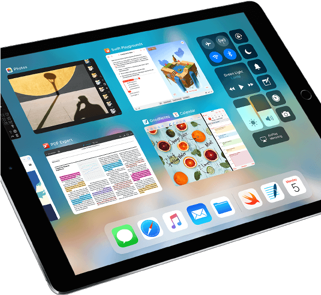 The New Apple Ipad Pro Features Ios 11 That Significantly - Ipad Pro 12.9 2015 (640x628), Png Download