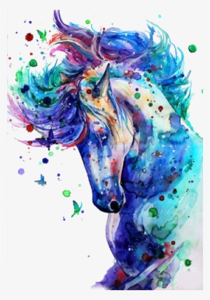 Download Watercolor Horse Png Image Transparent Png Free Download On Seekpng PSD Mockup Templates