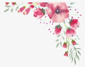 1.567+ Watercolor Flowers Border - psdmockup
