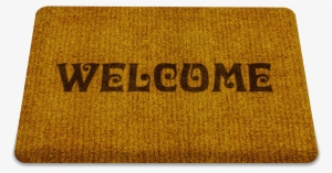 Welcome Doormat Rug - Rectangle Shape Images Real Life PNG Image ...