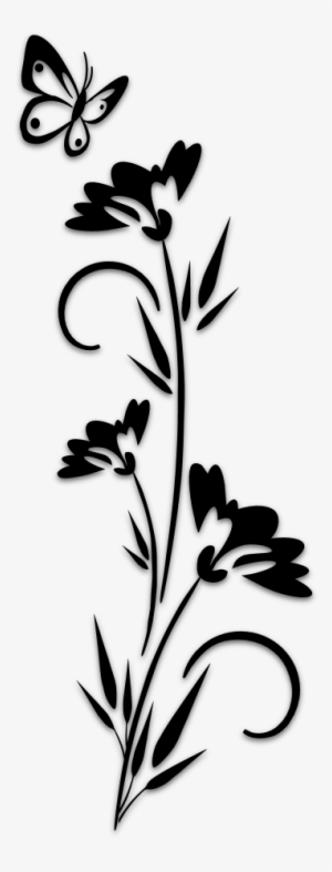 Download Flower Silhouettes Art Islamic Graphics Black And White Flower Svgs Png Image Transparent Png Free Download On Seekpng