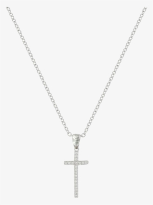 Elongated Cross Necklace - Infinity 