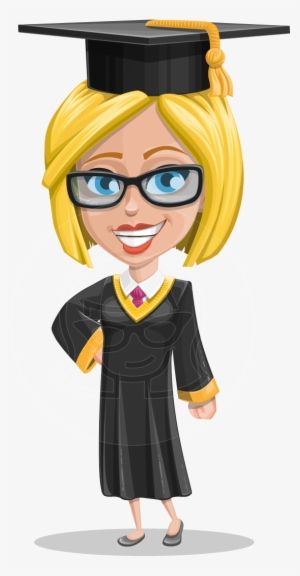 Graduation Cap Icon Vector Vecteezy - Cartoon Girl Graduate Transparent ...