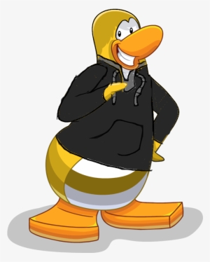 black hoodie club penguin