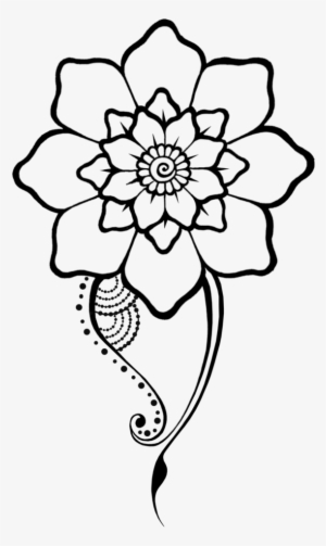 Henna Flower 1 By Teenu-stock On Deviantart Picture - Simple Henna ...