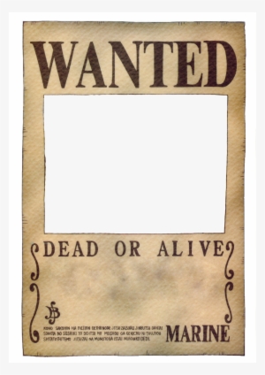 Banner Library One Piece Wanted Template Png Image Transparent Png Free Download On Seekpng