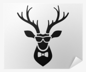 Deer Head Icon With Hipster Sunglasses And Bow Tie Deer Sunglasses Vector Png Image Transparent Png Free Download On Seekpng