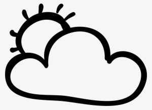 Sun And Clouds Png Black And White Transparent Sun Sun Clouds Black And White Png Image Transparent Png Free Download On Seekpng