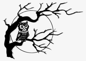Download Animals Baby Dead Tribal Moon Drawn Sketch Owl On A Tree Drawing Png Image Transparent Png Free Download On Seekpng