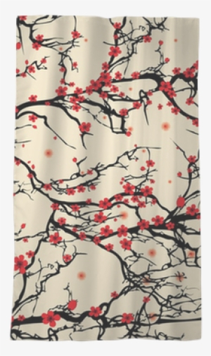 Seamless Tree Pattern - Japanese Cherry Blossoms Patterns PNG Image ...