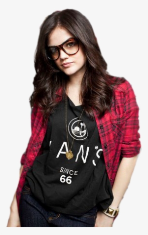 Lucy Hale Wallpaper Titled Lucy In Glasses Png - Lucy Hale With Glasses
