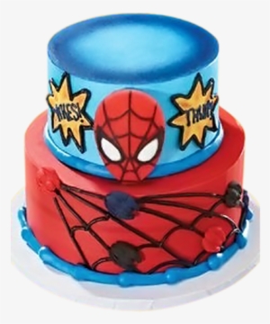 Birthday Cakes For Boys Edible Image Batman Spiderman Cake Png Image Transparent Png Free Download On Seekpng