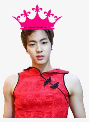 Jin In Red Dress PNG Image 