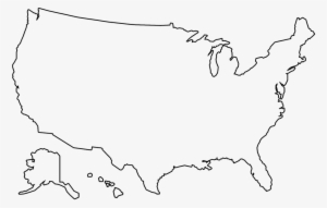 Image Map United States Map Black And White Outline Png Image Transparent Png Free Download On Seekpng