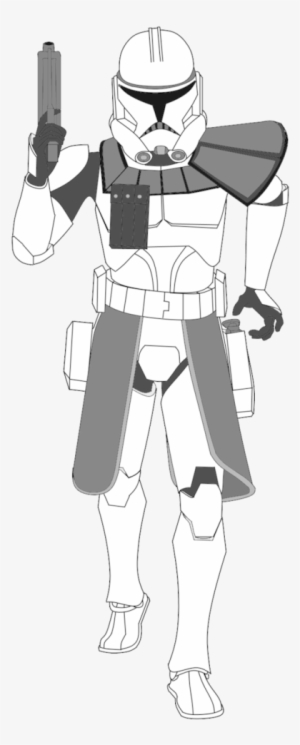 Mid Phase Clone Trooper By Fbombheart On Deviantart - Cartoon PNG Image ...