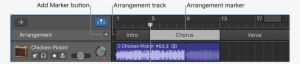 Arrangement Track Showing Add Marker Button And Arrangement ...