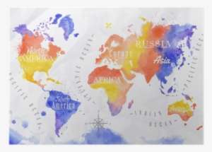Paper Watercolour World Map PNG Image | Transparent PNG Free Download ...