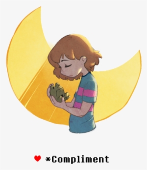 Fanart Frisk Undertale Froggit Never Not Do Pacifist - Cartoon PNG ...