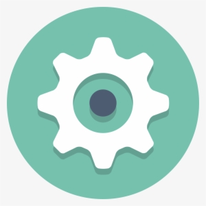 Open - Gear Flat Icon Png PNG Image | Transparent PNG Free Download on ...