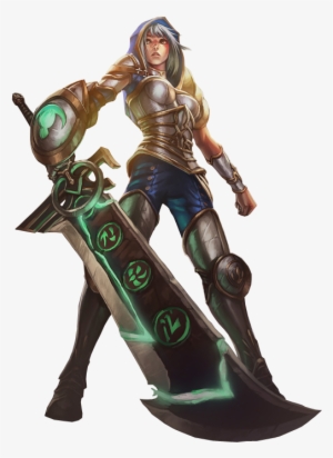 Riven Splashart Old Png Image - Gamer Gift Watch - League Of Legends ...