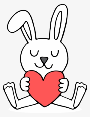 Bunny Holding Heart Png Picture - Bunny Holding A Heart PNG Image