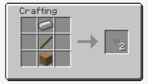 1 Iron Ingot 1 Stick 1 Wooden Planks Minecraft Concrete Recipe Png Image Transparent Png Free Download On Seekpng