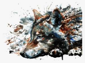 Pink Colorful Wolf Illustration - Illustration PNG Image | Transparent ...