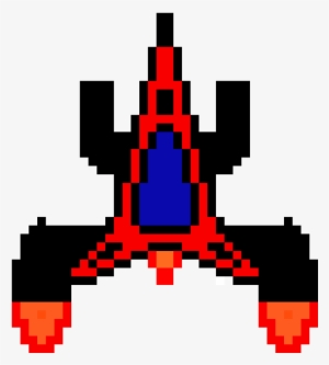 Spaceship - V - Enemy Ship Pixel Art Png PNG Image | Transparent PNG ...