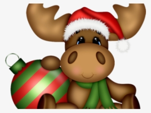 Moose Clipart Xmas Free Christmas Cute Moose Clipart Png Image Transparent Png Free Download On Seekpng