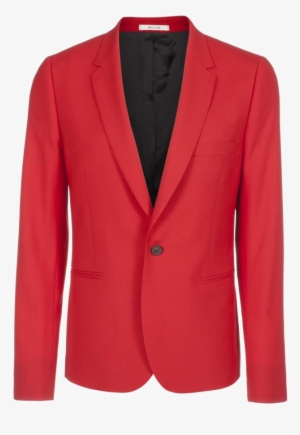 long red suit jacket