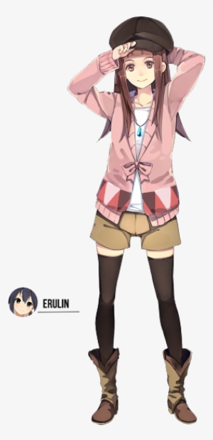 Anime Girl Full Body Render PNG Image | Transparent PNG Free Download ...