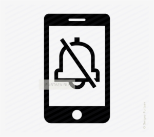 Phone Silence Vector Icon Graphic Royalty Free - Turn Cell Phone Ringer ...