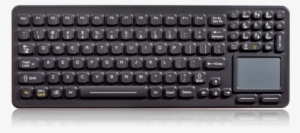 Ikey Slimkey Sealed Keyboard Touchpad (black) - Keyboard With Mouse And ...