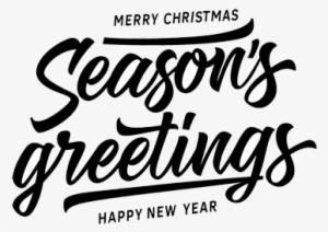 Season's Greetings - Calligraphy PNG Image | Transparent PNG Free ...