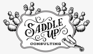 Cacti, And Spurs, And Vintage Western Lettering PNG Image | Transparent ...