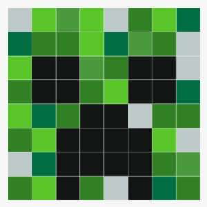 Minecraft Creeper Face - Wall Decal PNG Image | Transparent PNG Free ...