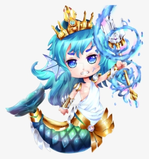 Poseidon By H - Poseidon Chibi