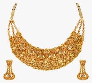 Necklace Set - Tanishq Gold Necklace 