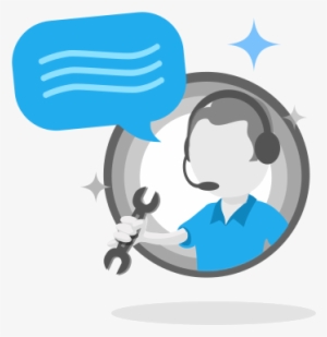 Outbound Call Support - Tech Support Icon Blue PNG Image | Transparent ...