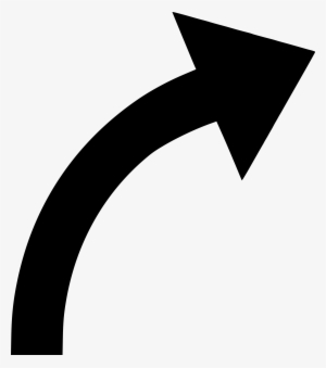 Curved Dotted Arrow Png Download - Thin Curved Arrow Png PNG Image
