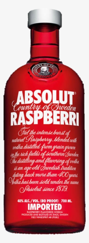 Absolut Raspberri 40% Alc / Vol 700ml - Absolut Raspberri PNG Image ...