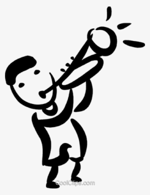 Trumpet Royalty Free Vector Clip Art Illustration - Trumpet Clipart PNG ...